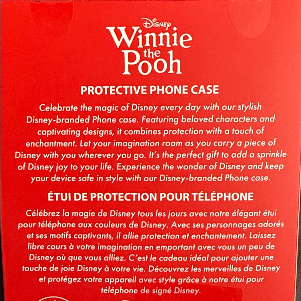 Disney Winnie the Pooh Red and White iPhone 16 Pro Max Case Christmas Holiday - Picture 3 of 4